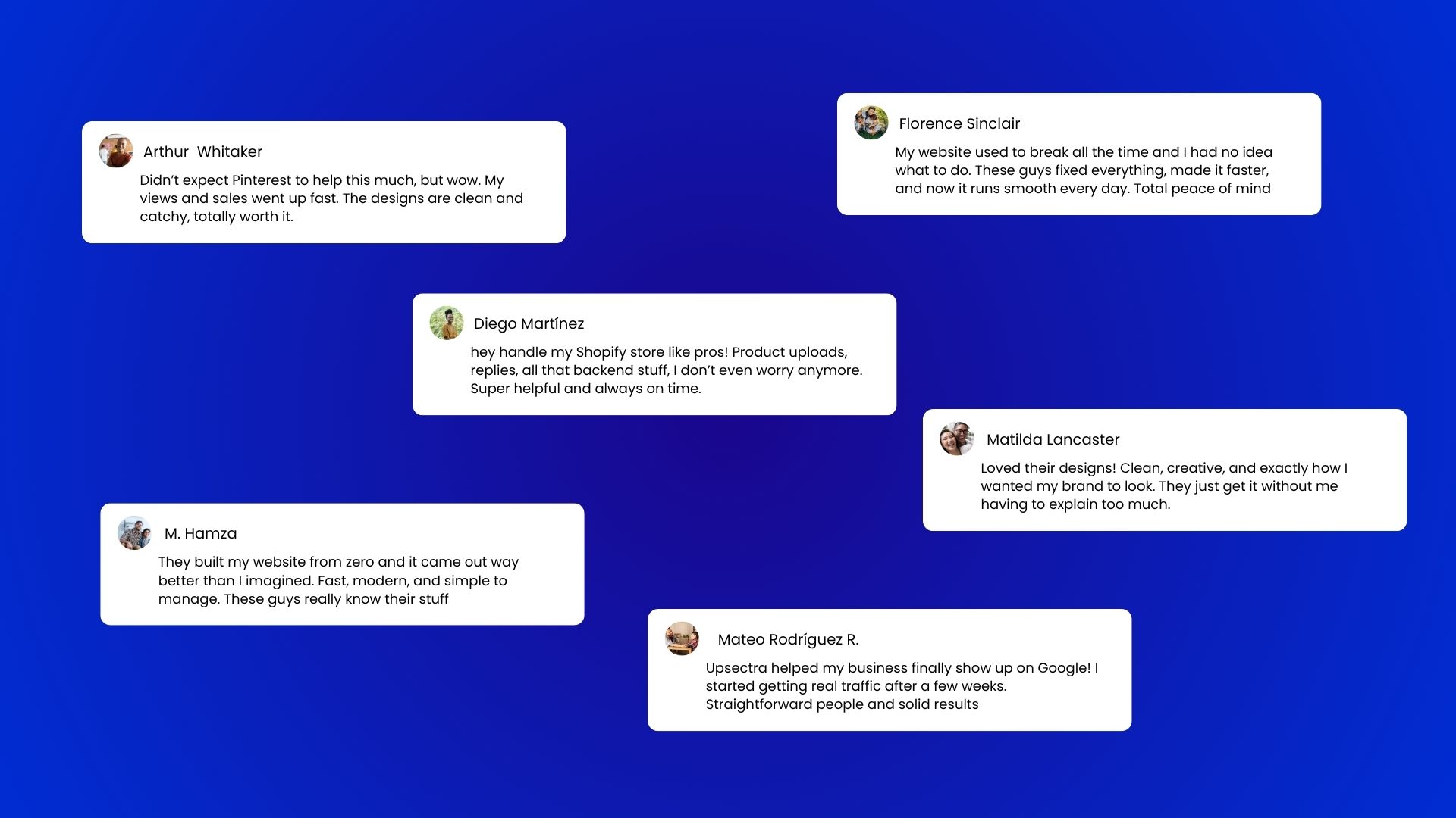 blue about company presentation